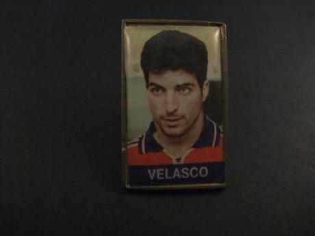 Juan Velasco Spaans voetballer spelend bij Sevilla FC, Celta de Vigo, Atlético Madrid, RCD Espanyol, Norwich City en Panthrakikos